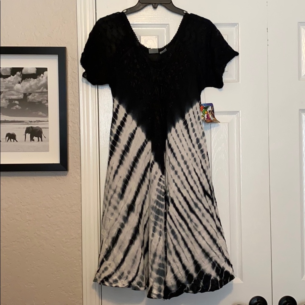 NWT Tie-Dye Swim Cover Up Dress -One Size
